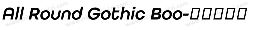 All Round Gothic Boo字体转换